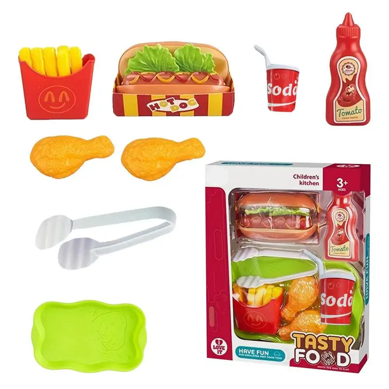 Fast Food Pretend Play Pretend Play Kitchen Toy Food Play Set Kitchen Pretend Play Set Fun Kitchen Accessories For Kids For