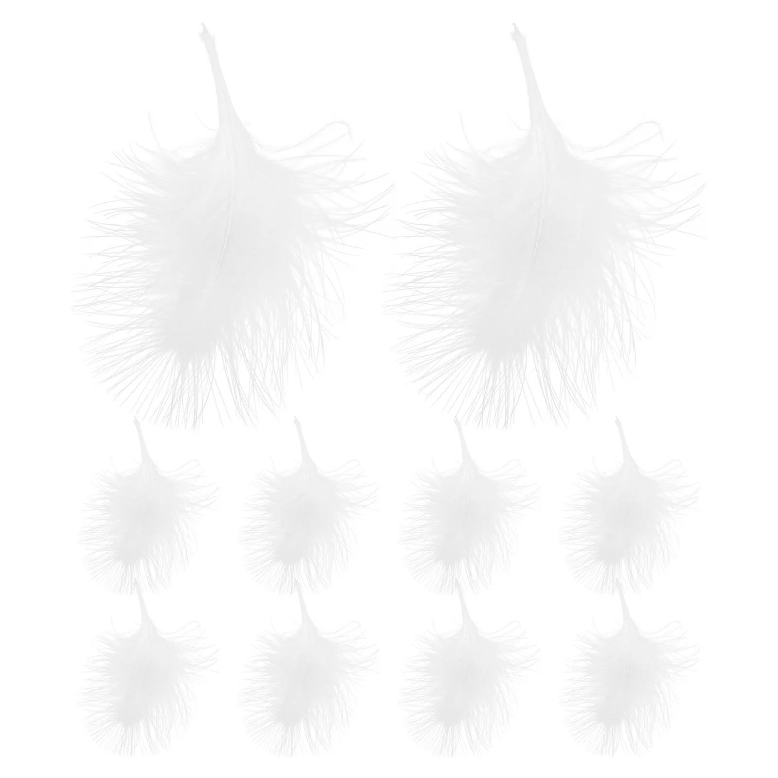 

50Pcs Artificial White Plume Decorations Rustic Wedding Plume Props DIY Party Vase Craft Making Supplies Romantic Event Decor