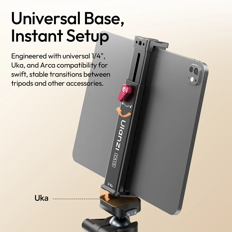 Ulanzi CA15 Tablet Clamp 13.5-22cm Cold Shoe