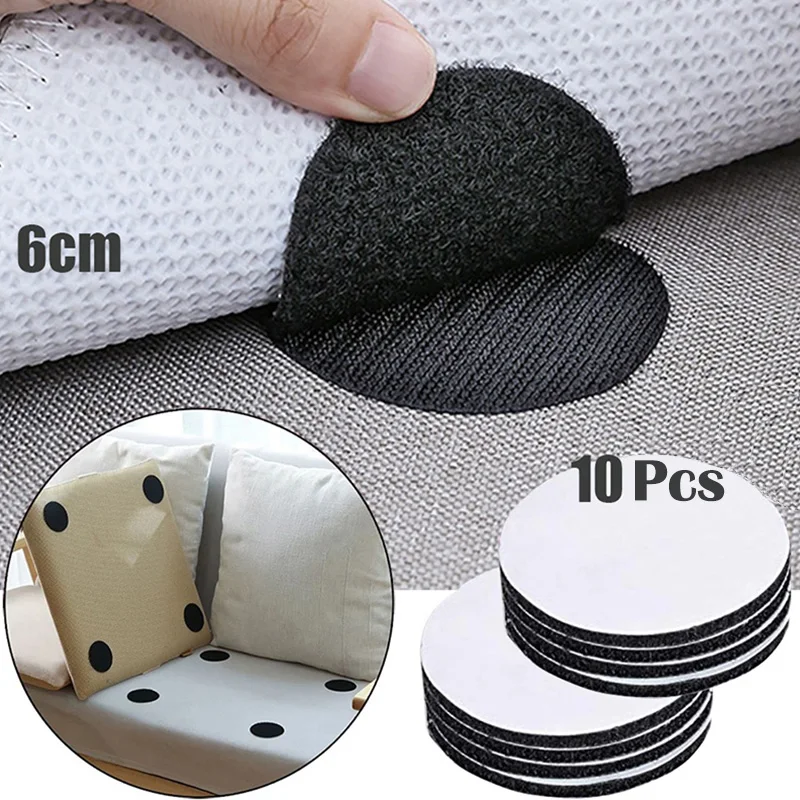 10PCS Sofa Cushion Gripper Bed Sheet Clip Holder Couch Seat Cushion Nonslip Adhesive Sticker For Carpet Bed Sofa Cover Cushion