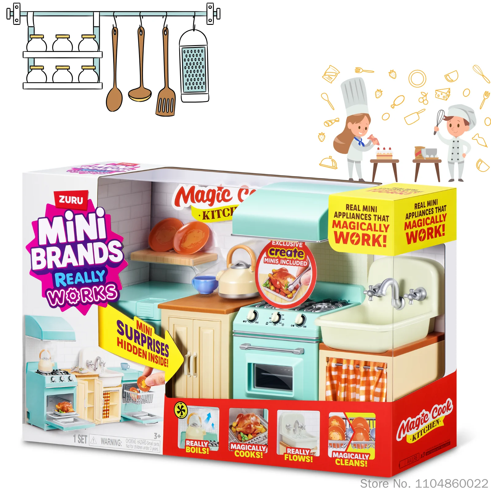 New Zuru Mini Brands Magic Coo - Kitchen Appliances Gift Items ulasan dan harga
