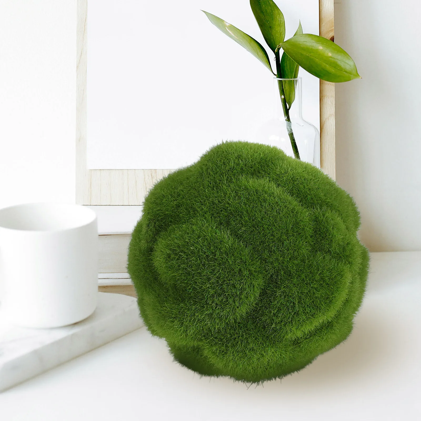 كرات اصطناعية 10 سنتيمتر كرات توبياري صناعية ديكور زفاف صناعي لحفلات الزفاف حديقة ديكور كرات زخرفية خضراء