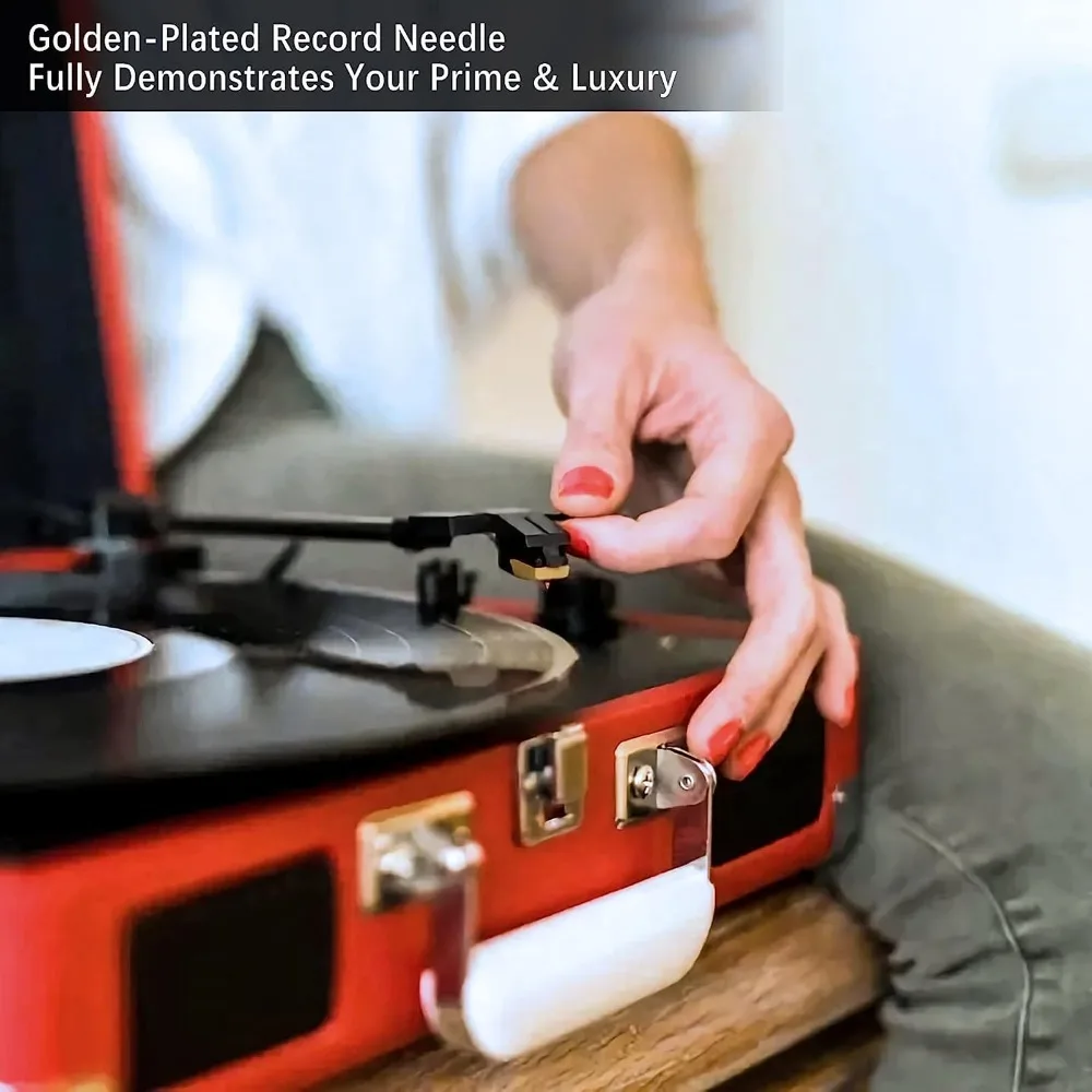 Aguja de Repuesto para Tocadiscos Chapada en Oro para Victrola / Crosley / ION / Jenson / Boytone / York Yorx