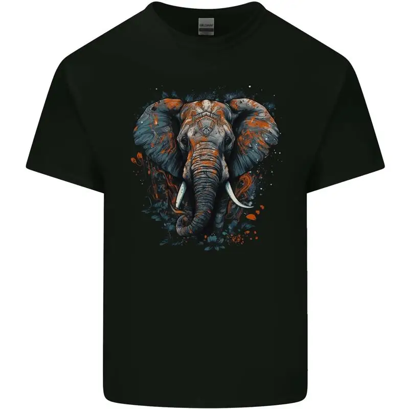 

Abstract elephant cotton men's t-shirt
