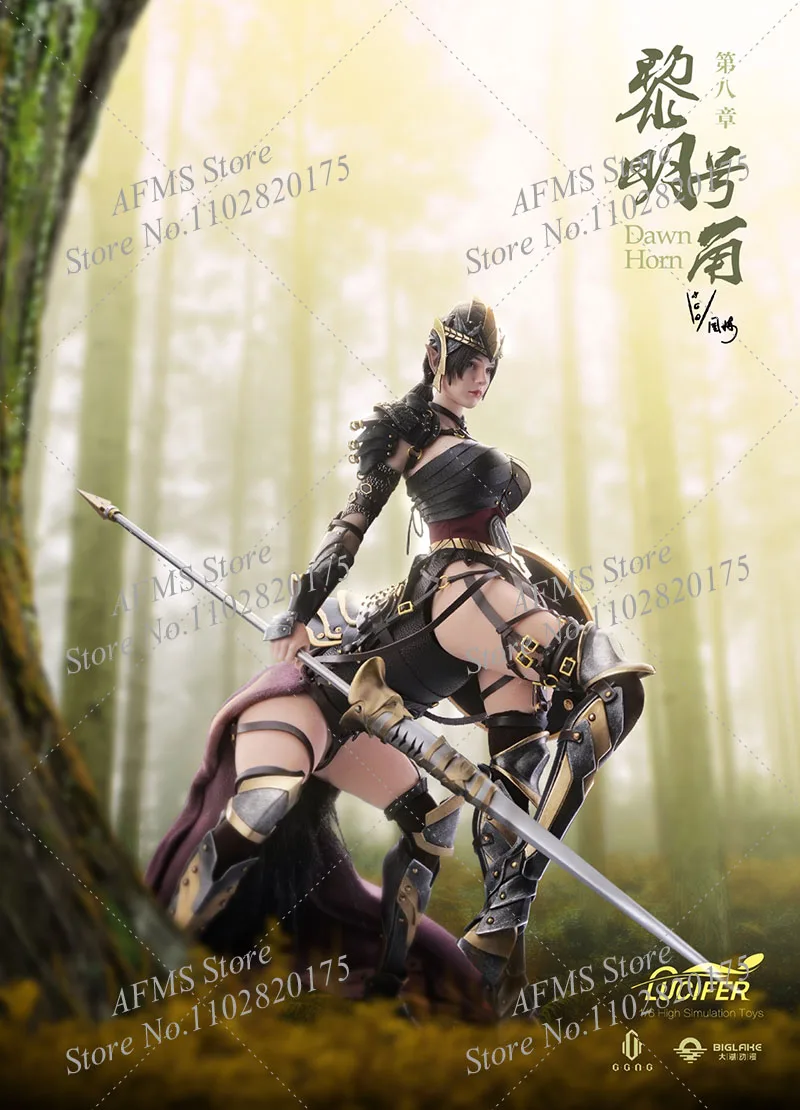 LUCIFER LXF2309 1/6 Scale Collectible Figure Dawn Horn Elegant Battle Goddess 12Inch Women Soldier Action Figure Model