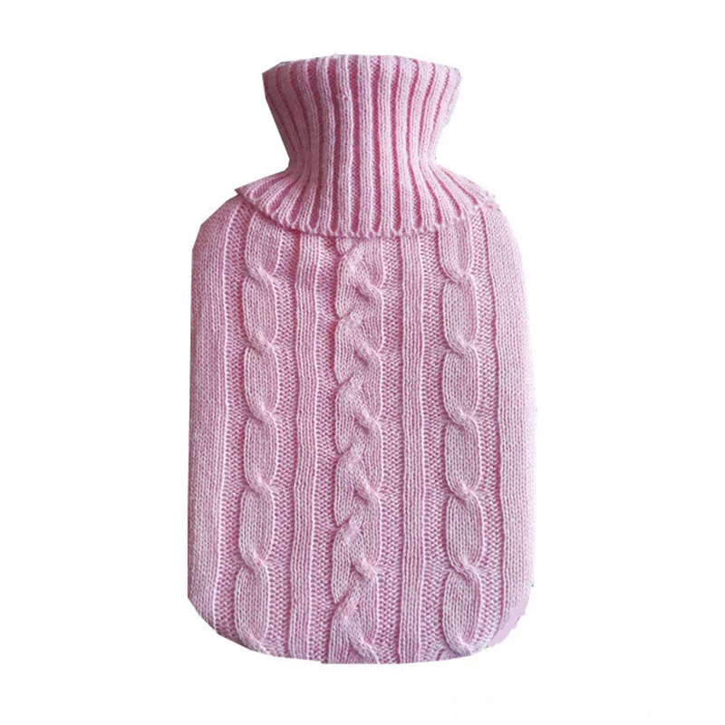 Hot Water Bag Cover 2L Large Heat Preservation Hot Water Bottle Explosion-proof Knitted Removable Home Warming Supplies