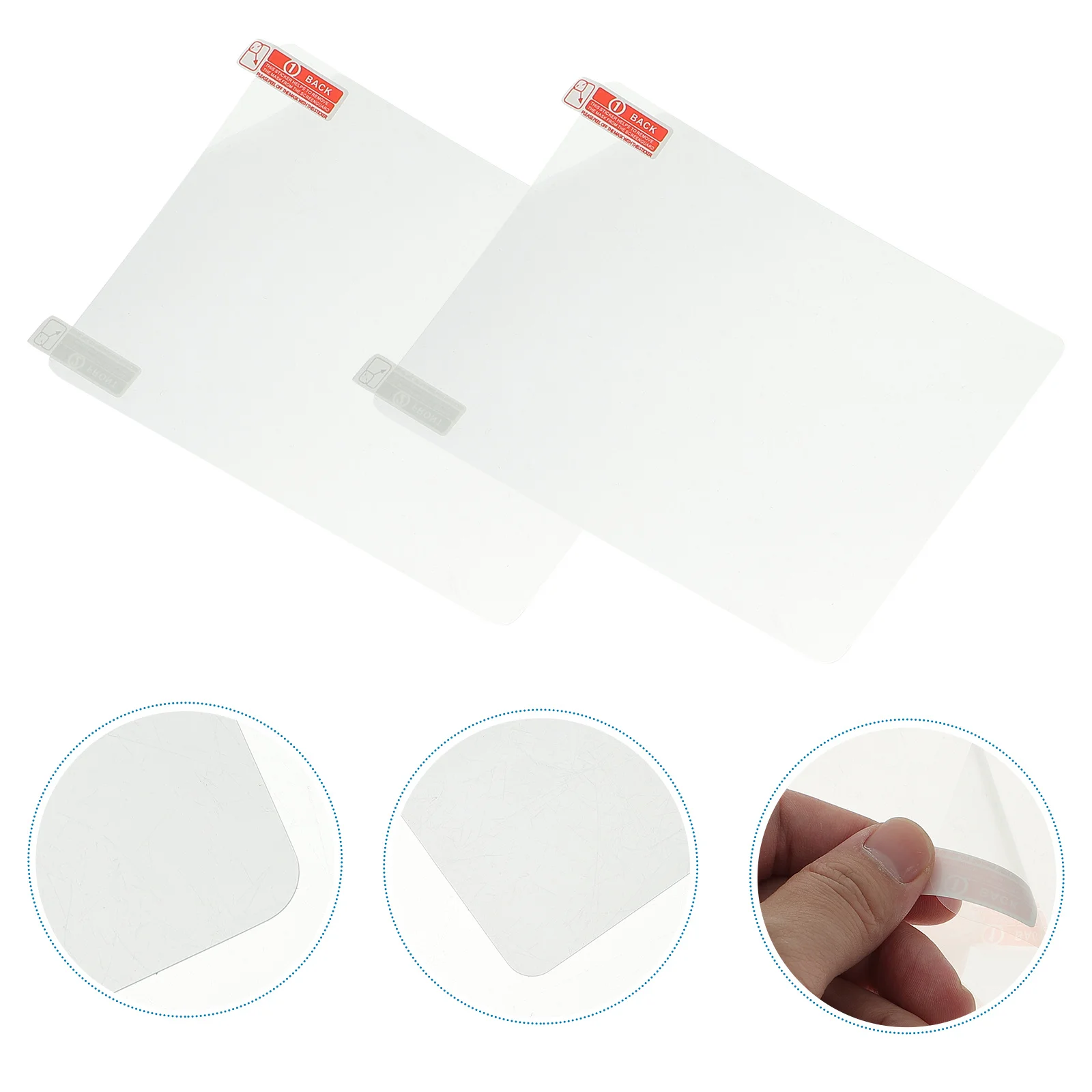 2 pçs filme reflexivo engrossado pet head up display tela protetora de alta definição filme projeção pára-brisas do carro reutilizável