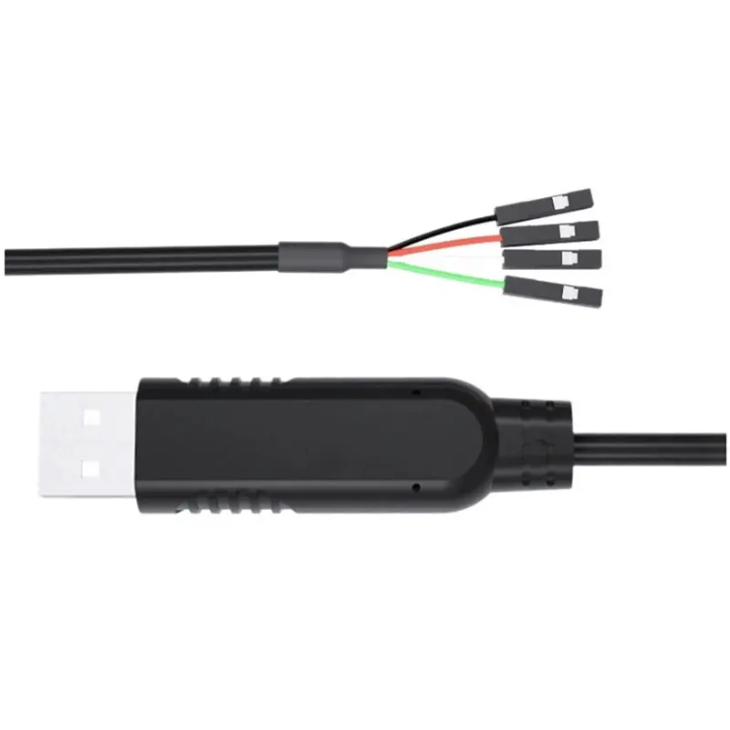 ABUO-USB2.0 TTL 4-Pin 3.3V USB To TTL Serial Cable 1.8M For Laptop PC PLC STM32 Programmer PH2.54 Connectors