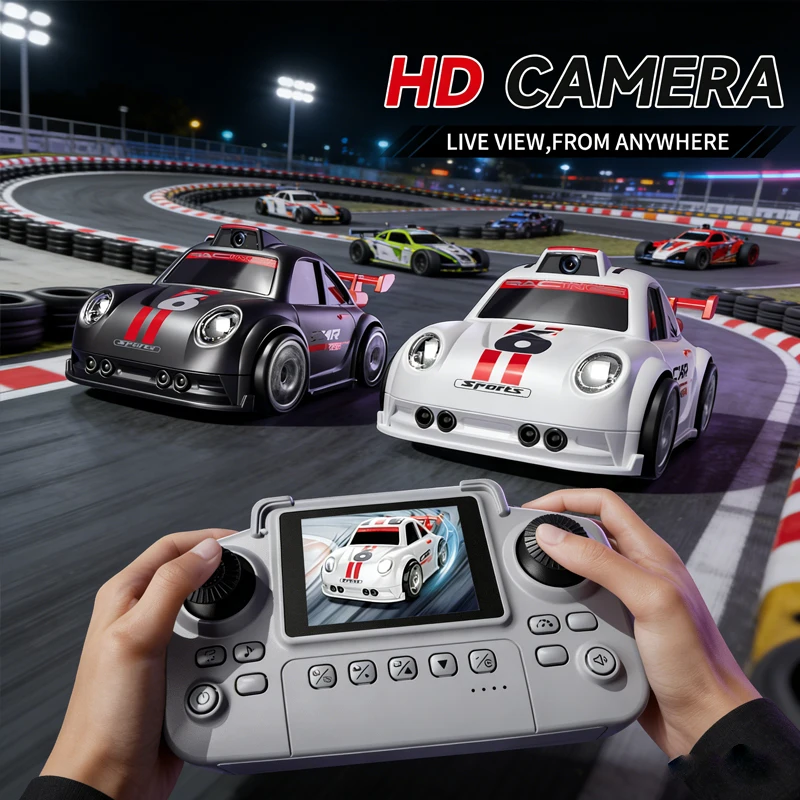 

2026 New C6 RC Drift Car with Dual Mode Lights Sound Camera Screen Control Car Smart Induction Following Children's Toys Gift