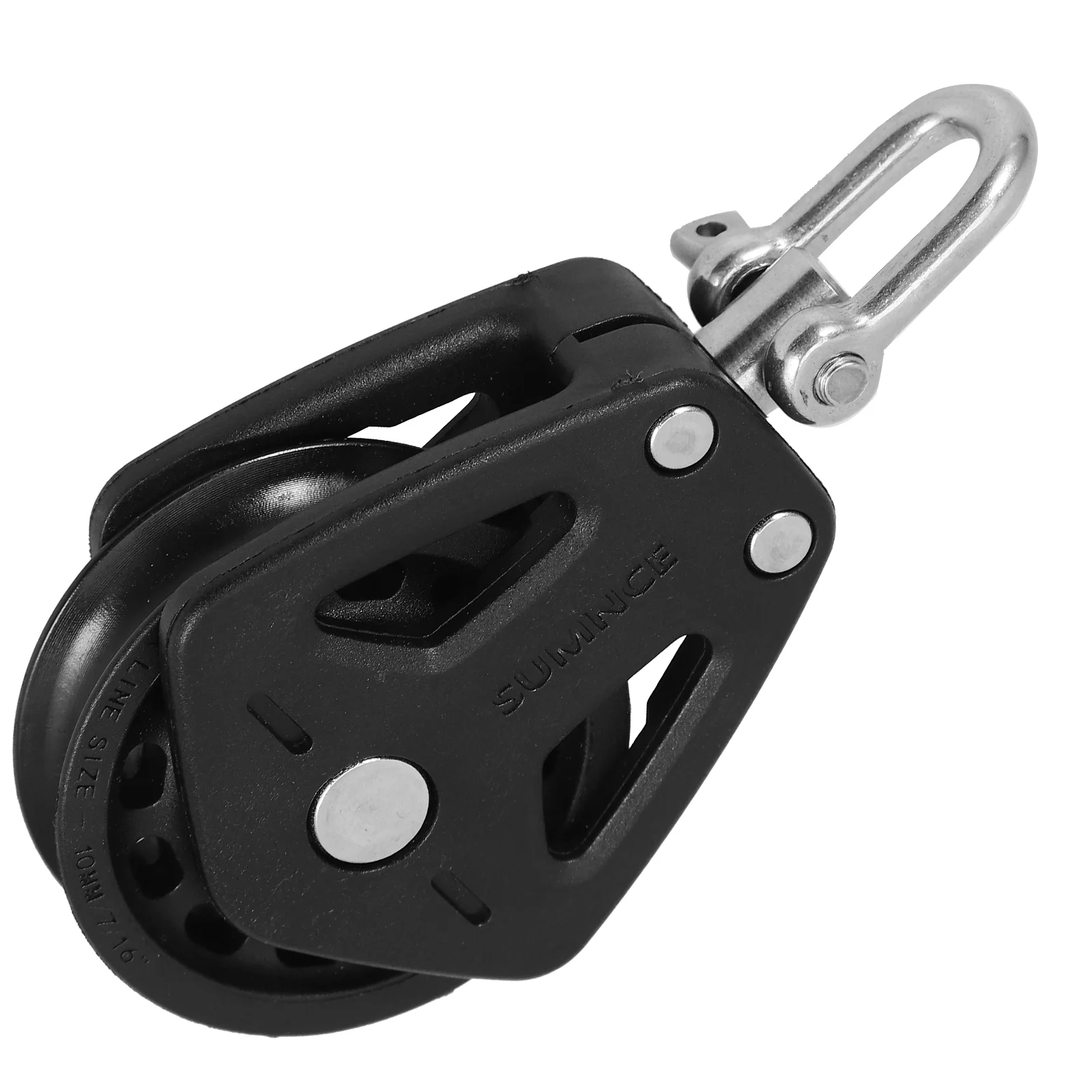 

Sail Pulley Accessories Kayak Boat Accessory Black 316 Stainless Steel Roller for Sailboat