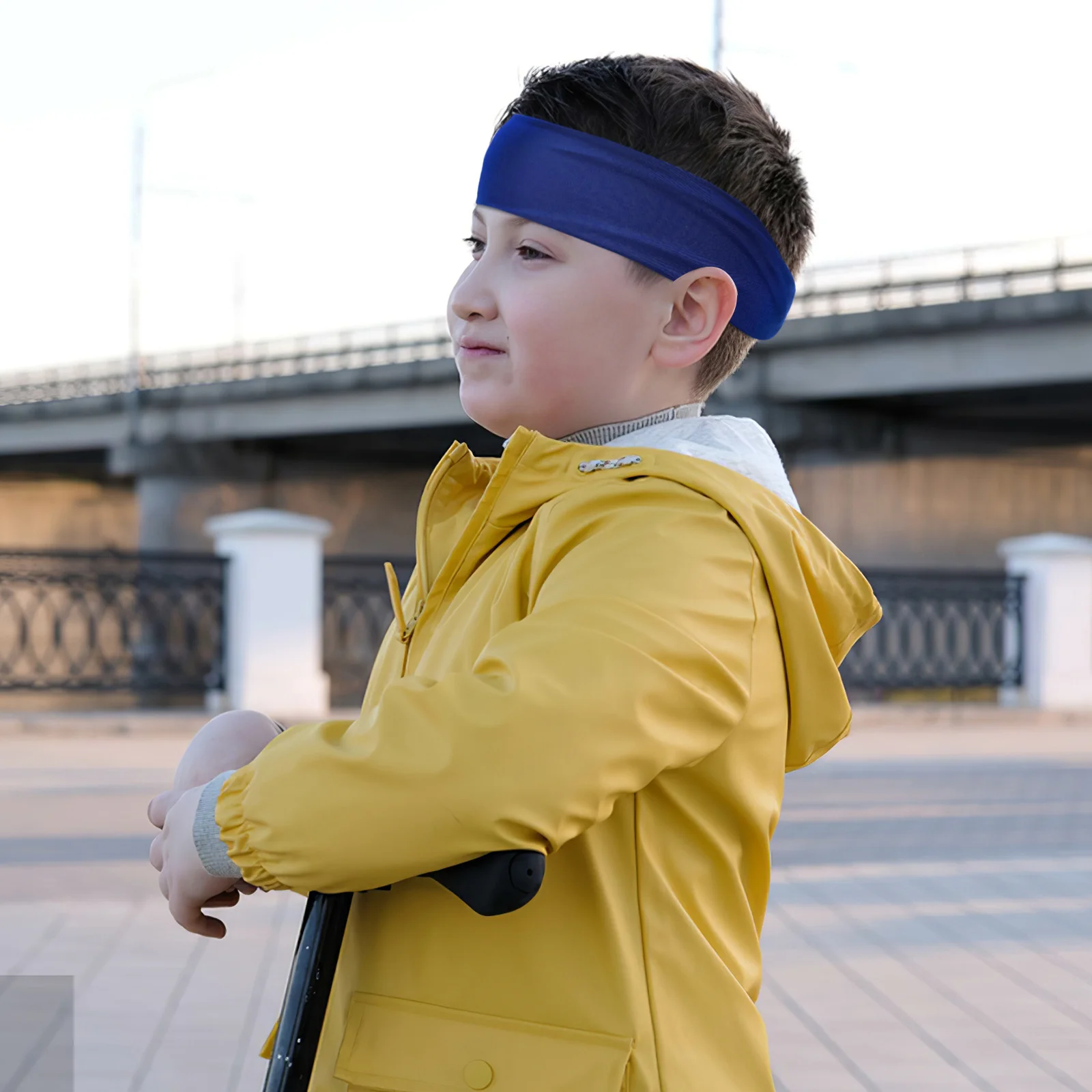 

6 шт. детские повязки для пота, эластичные спортивные повязки на голову, впитывающие пот широкие повязки на голову для футбола, бега