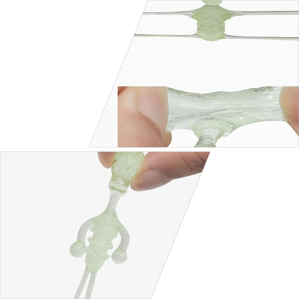 20 قطعة مرنة مضيئة صغيرة لمط المطاط زينة الهالوين حفلة المزح عروض المسرح الضغط المفضلة