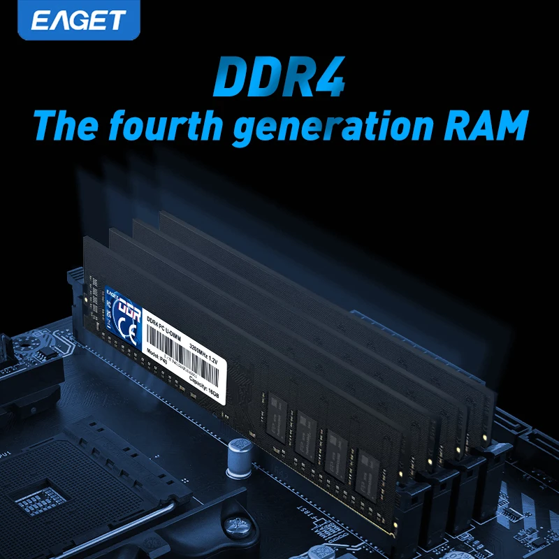 Eaget DDR4 RAM 8GB 16GB 3200MHz 1.2V for Desktop