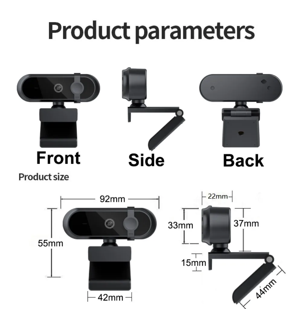 4K 2K 1080P FHD 30fps Auto Focus Web Camera for Familty Calling Company Online meeting Drive Free USB Plug Laptop PC IOS Macbook