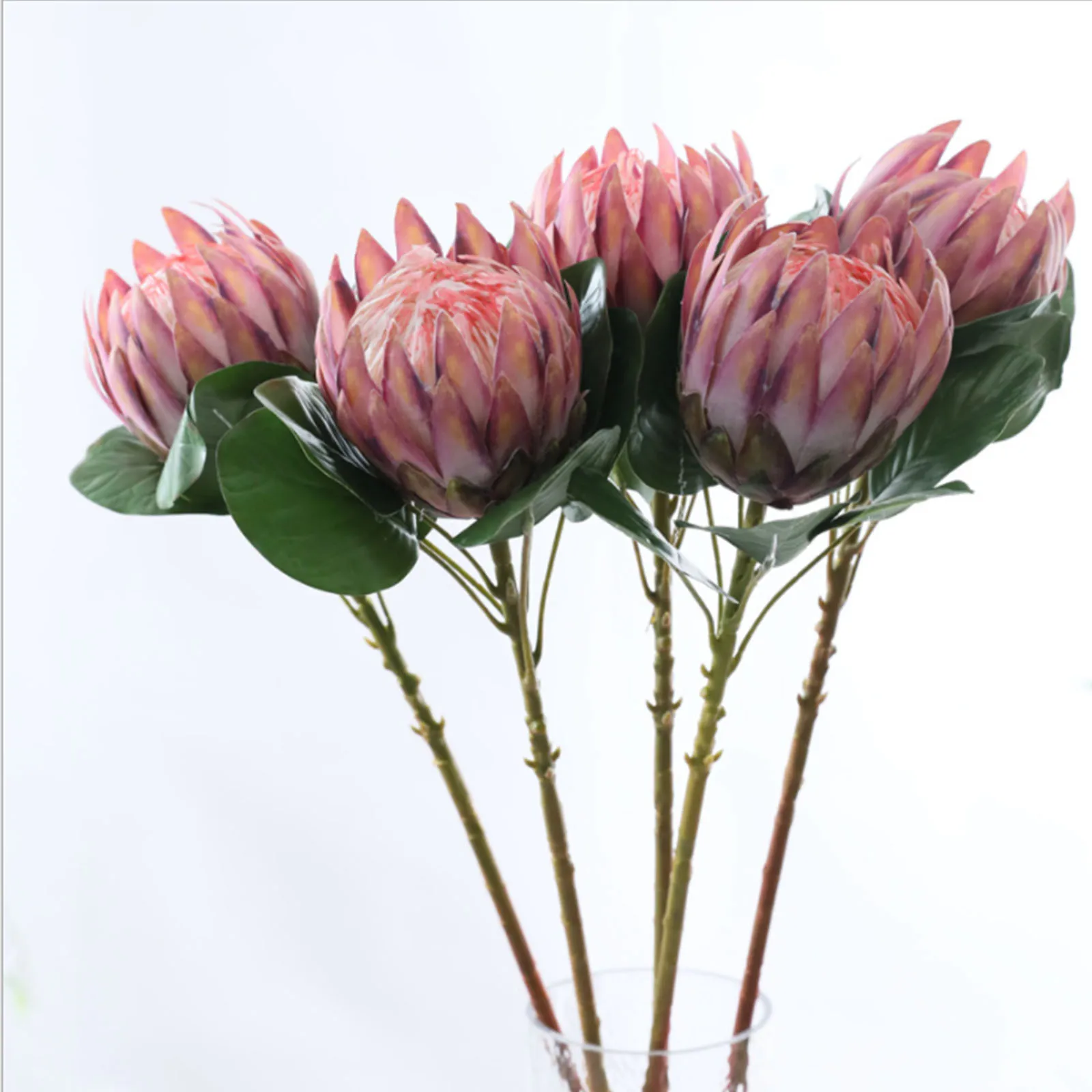 Artificial Flower Silk King Protea Flower Arrangement Fake Emperor Flowers Home Party Wedding Table Decoration