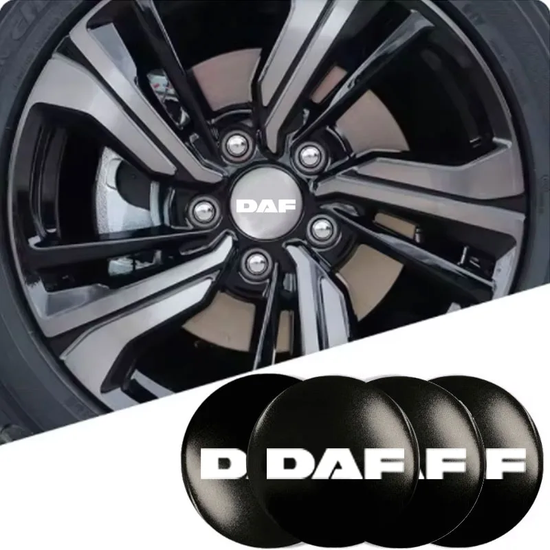 Car Wheel Center Cap with logo Car Wheel Center Caps Stickers Badges for DAF 106xf 105 cf85 Truck lf van accessories waterproof