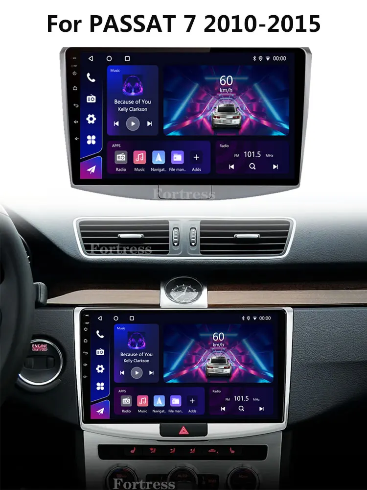 Voor Volkswagen VW Passat B6 B7 CC 2007-2015 Autoradio Carplay GPS Navigatie Stereo Android16 Auto Multimedia speler 4G Geen 2din - afbeelding 2