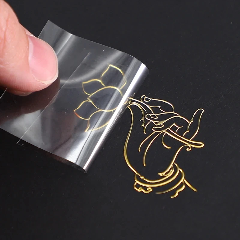 3D Individueller Roségold-Transferaufkleber Silbernes Metall-Logo Kristall-Etikett Selbstklebend Marken-Personalisierung DTF-Druck UV-Folien-Relief