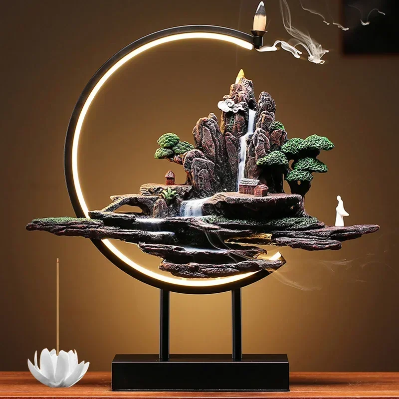 Backflow Incense Burner, Home Decor, Indoor Incense Holder, Waterfall, Home Decoration