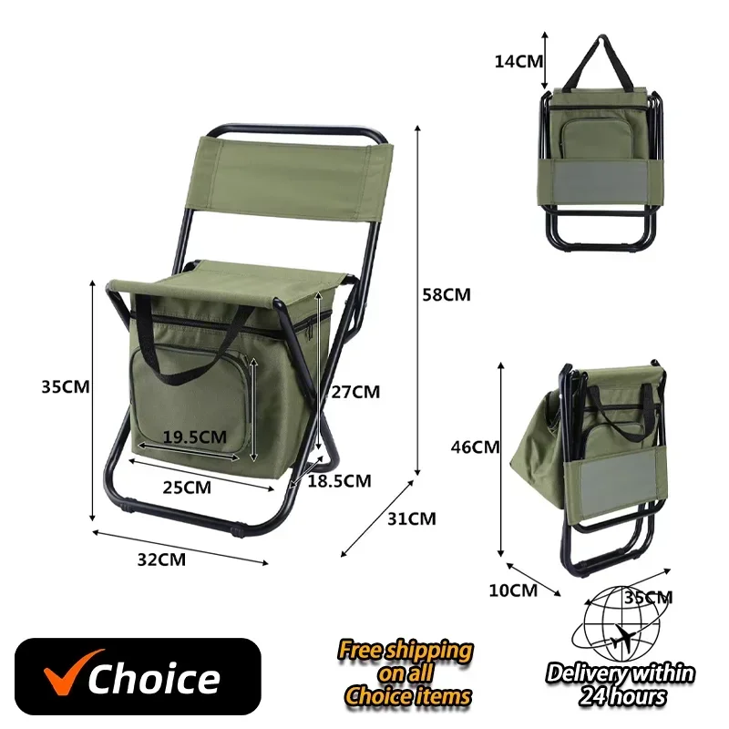 New Detachable Portable Folding Moon Chair Outdoor Camping Chairs Beach Fishing Chair Ultralight Travel Hiking Picnic Seat Tools