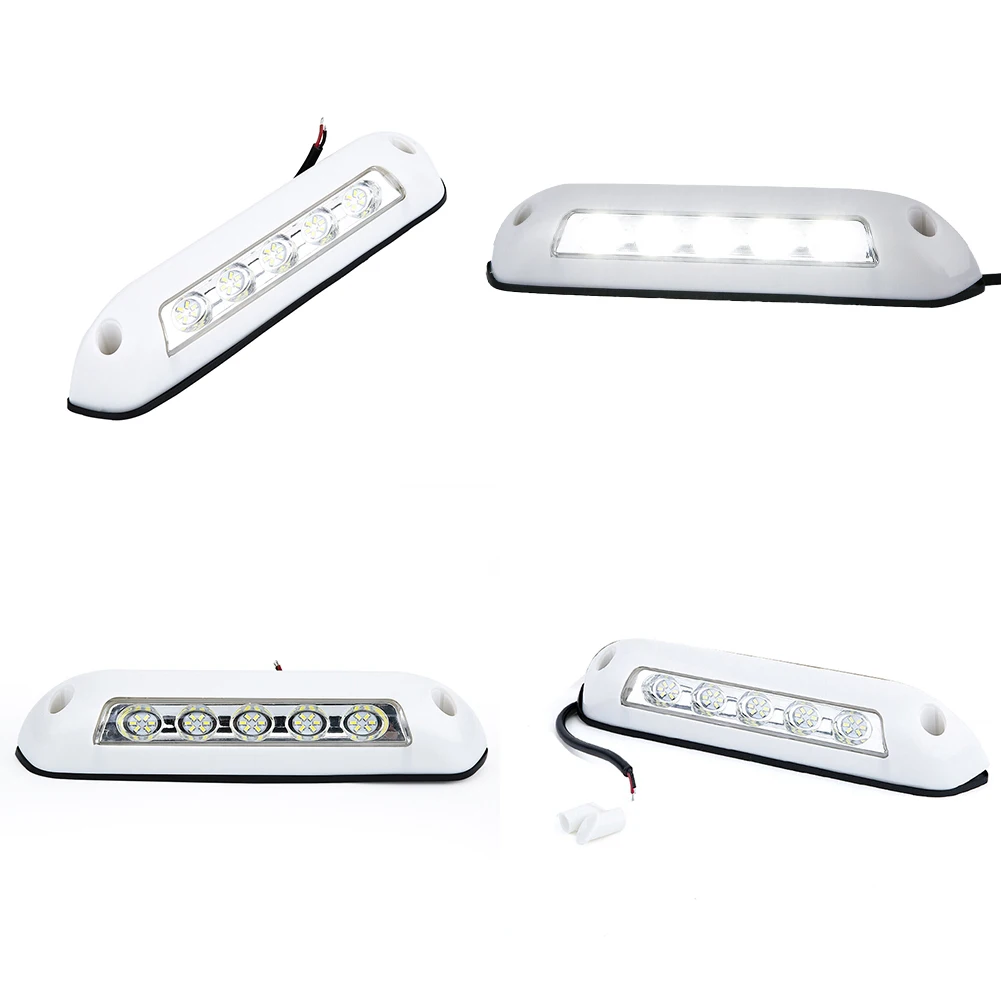

12V Motorhome Caravan Interior Wall Lamps 6000K Waterproof Light Bar 10LED RV Van Camper Exterior Lamp Universal RV Accessories