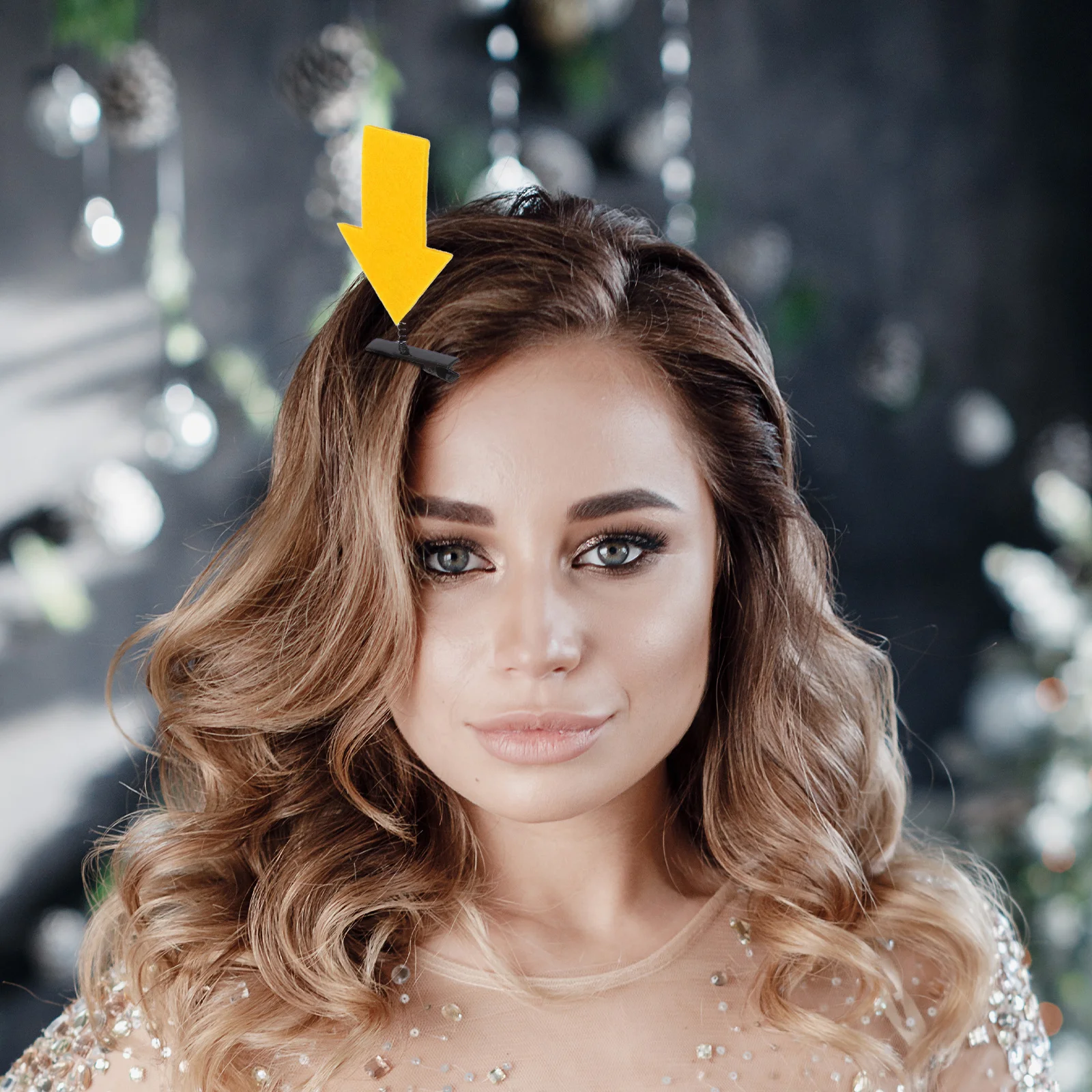 6 قطع من مشابك الشعر الممتعة على شكل علامة، دبوس شعر للحفلات خفيف الوزن للفتيات، إكسسوارات شعر جديدة للفتيات، غطاء رأس للفتيات #1