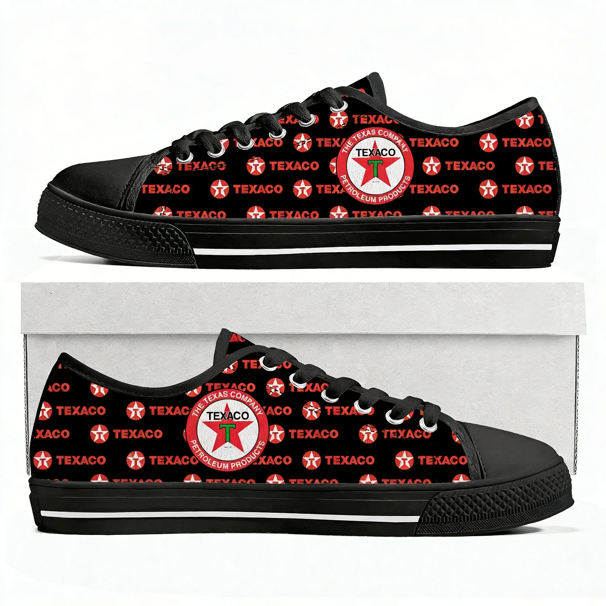 

Texaco Low Top High Top Sneakers Mens Womens Teenager High Quality Canvas Sneaker 3D Print Casual Shoes Personalized Shoe