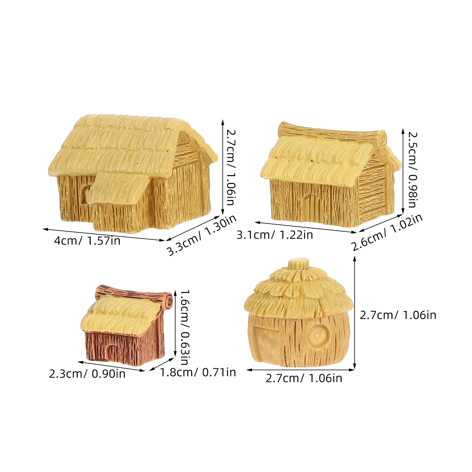 تماثيل صغيرة من الراتنج، منازل صغيرة للحرف اليدوية، حلي البستنة، إكسسوارات بيت الدمى، ديكور على الطراز الأوروبي #3
