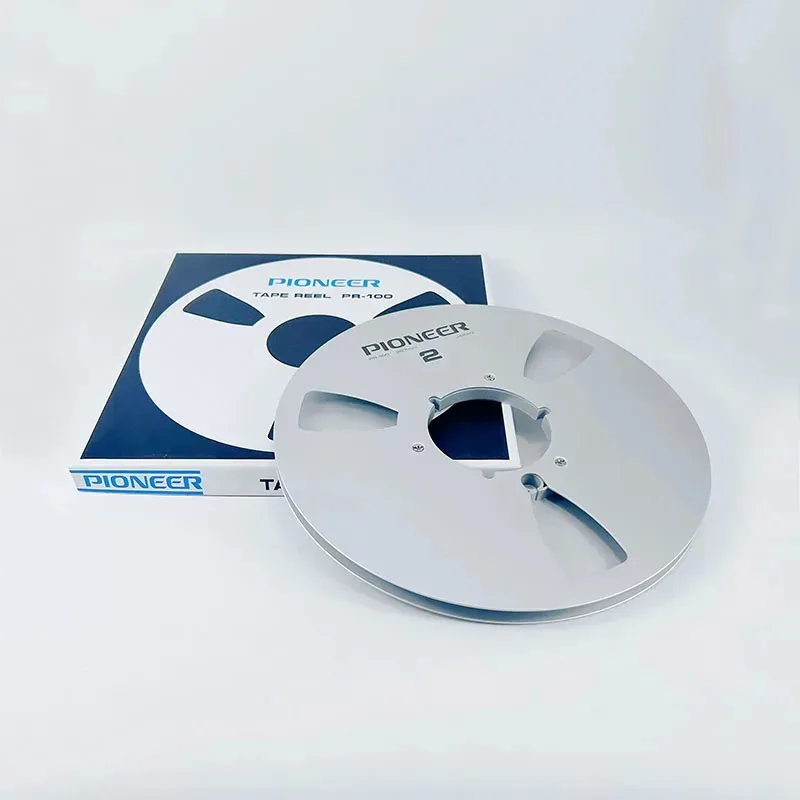 بايونير PR100 10.5 "X 1⁄4" بوصة ألومنيوم فارغ لبكرة ناب إلى بكرة مسجل الشريط ملحق أجزاء آلة فتح القرص الفارغ