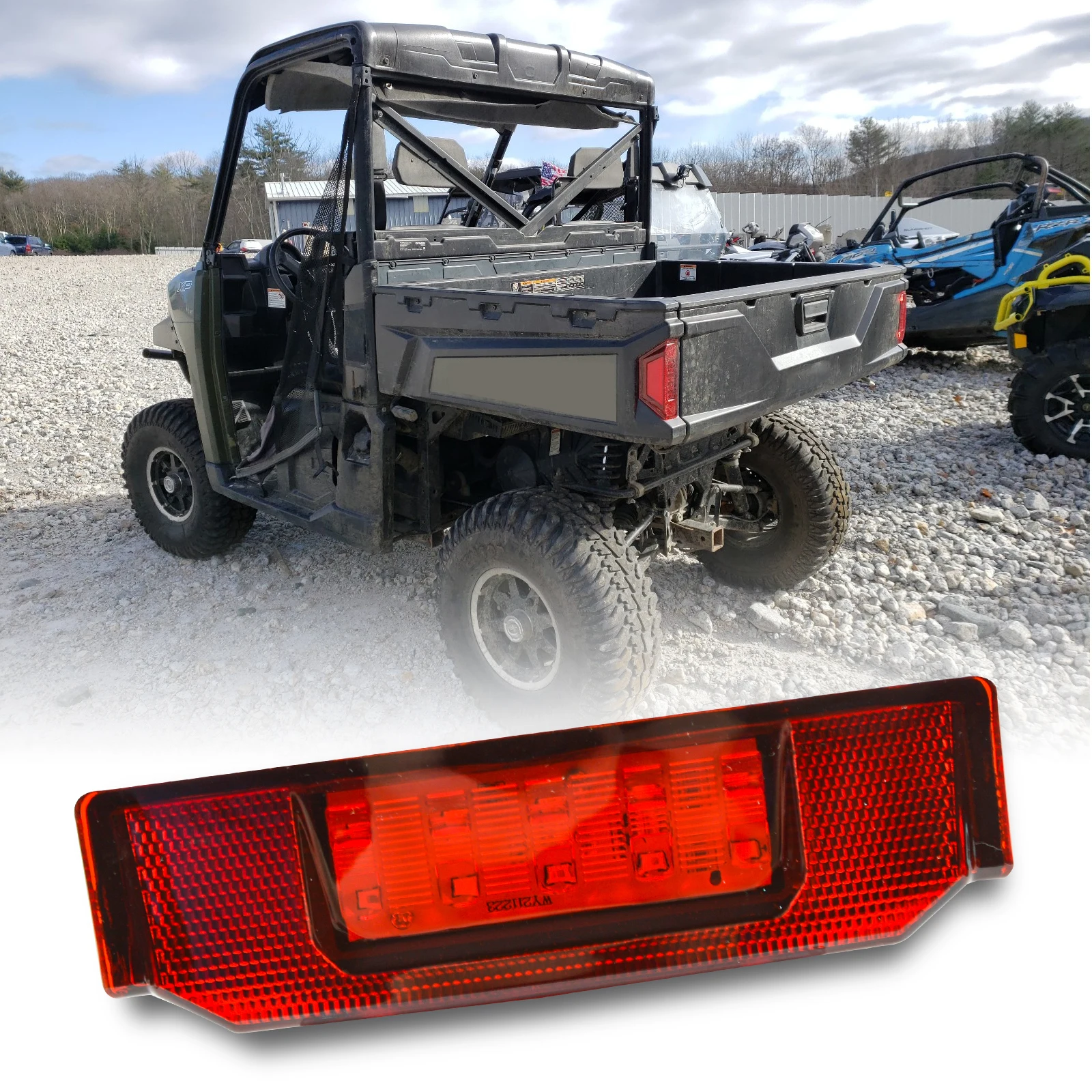 1Pc Rear Brake Stop Lamp Red Left/ Right  UTV Taillight Assembly for Patriot Boost INDY VR1 137 2024