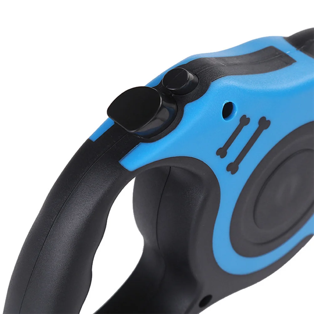 

1Pcs Retractable Dog Leash Large Handle Easy Grip Tear Resistant 3 Meter Blue Telescopic Traction Rope Pet Training Lead