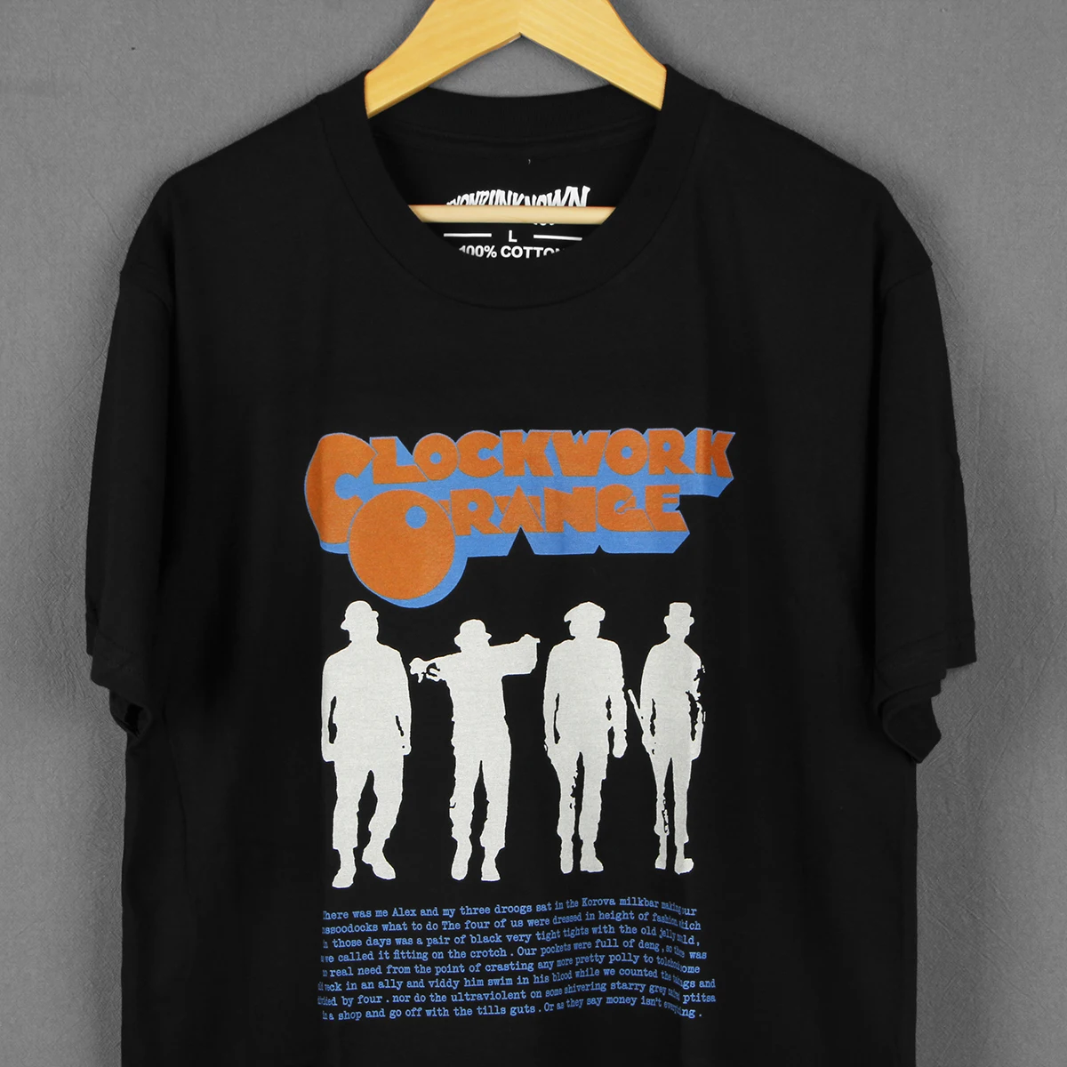 A Clockwork Orange T-Shirt Stanley Kubrick Trainspotting Thelma Louise Movie Washed Long Sleeves Cotton Summer Tee Shirt