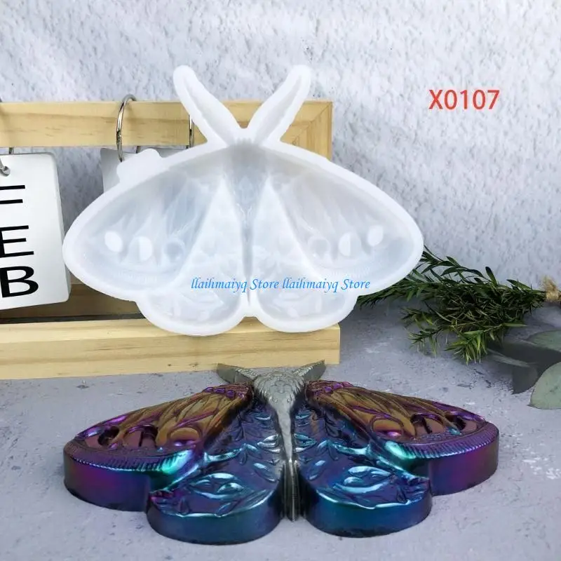 573B Stylish Wall Decors Molds Unique Wall Pendant Moulds Moth Crafting Molds