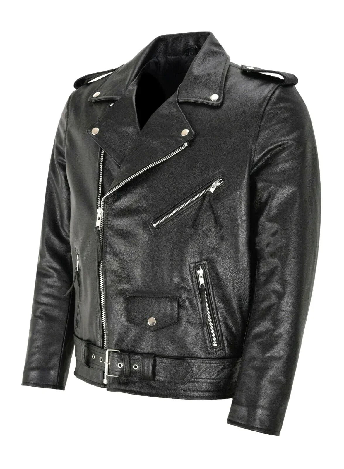 

Men PU Leather Jacket Motorcycle Fashion Slim Fit Leather Coat U Leather Jacket Motorcycle Fashion