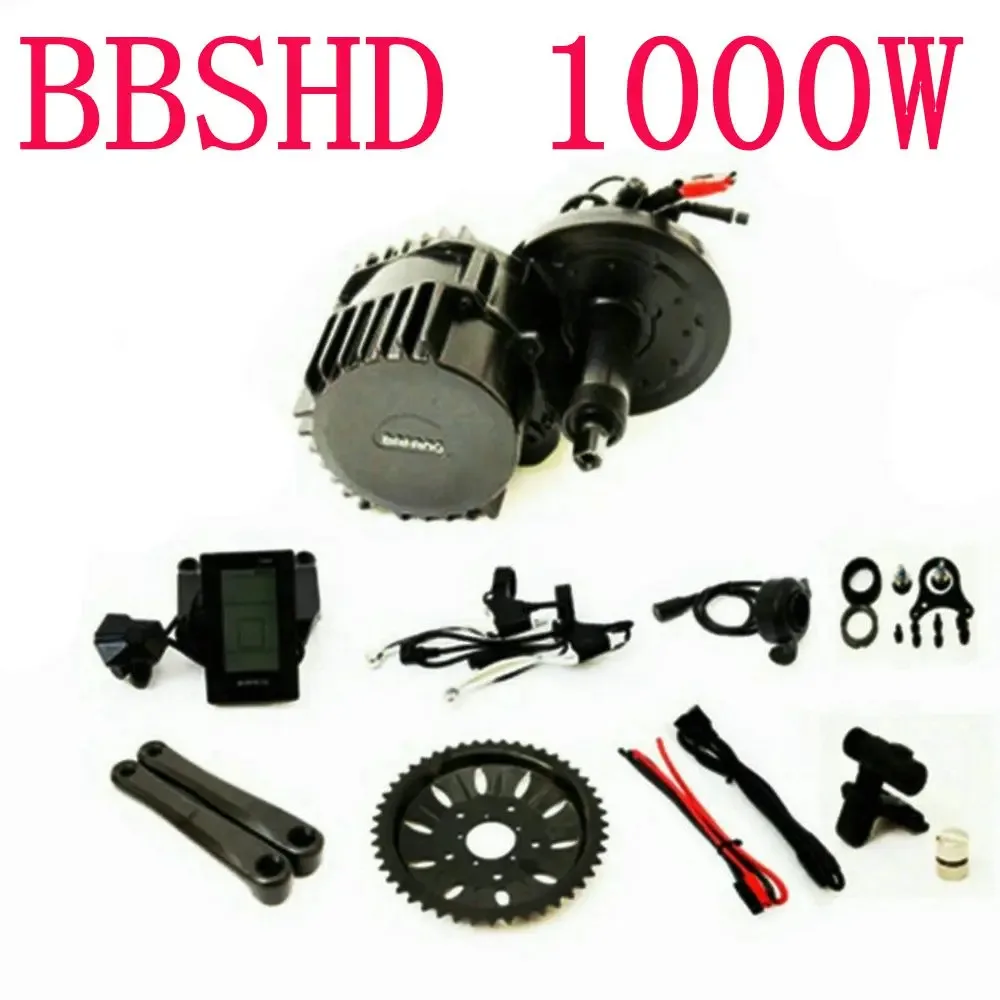 

Bafang-BBSHD BBS03 Mid Drive Motor, 48V, 1000W, 46T, 42T, Chain Wheel, Ebike Conversion Kits with C965 LCD Display