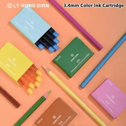 5/10/15 PCS HONGDIAN 3.4mm Color Ink Cartridge Refill Fountain Pen Ink Fountain Pen Ink Stationery Office School Supplies