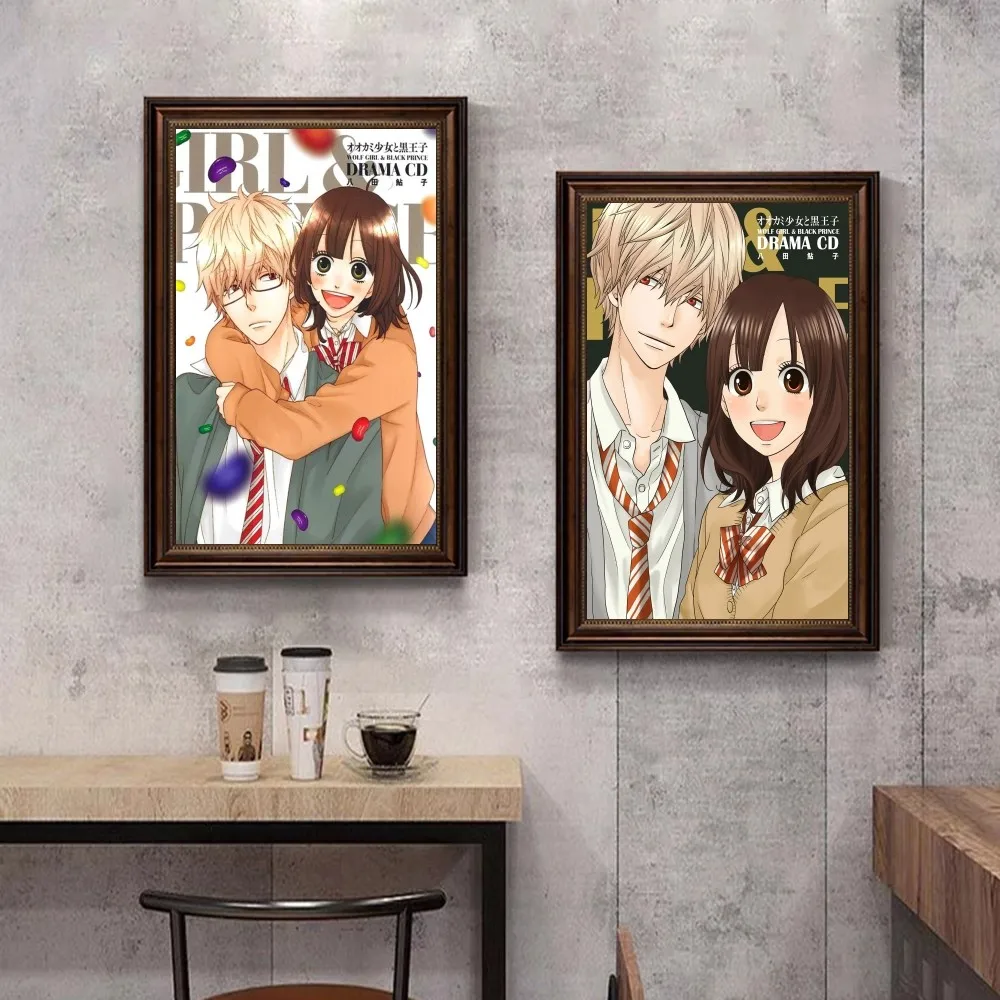 Ookami Shoujo to Kuro Ouji Poster Anime Posters Sticky Whitepaper Sticker DIY Room Bar Cafe Kawaii Room Decor