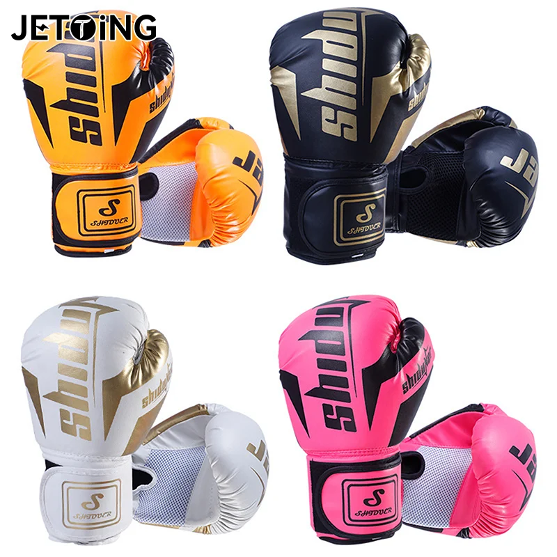 

6/10 Oz PU Breathable Children's Adult Professional Sanda, Muay Thai, Taekwondo Neutral Breathable Boxing Gloves