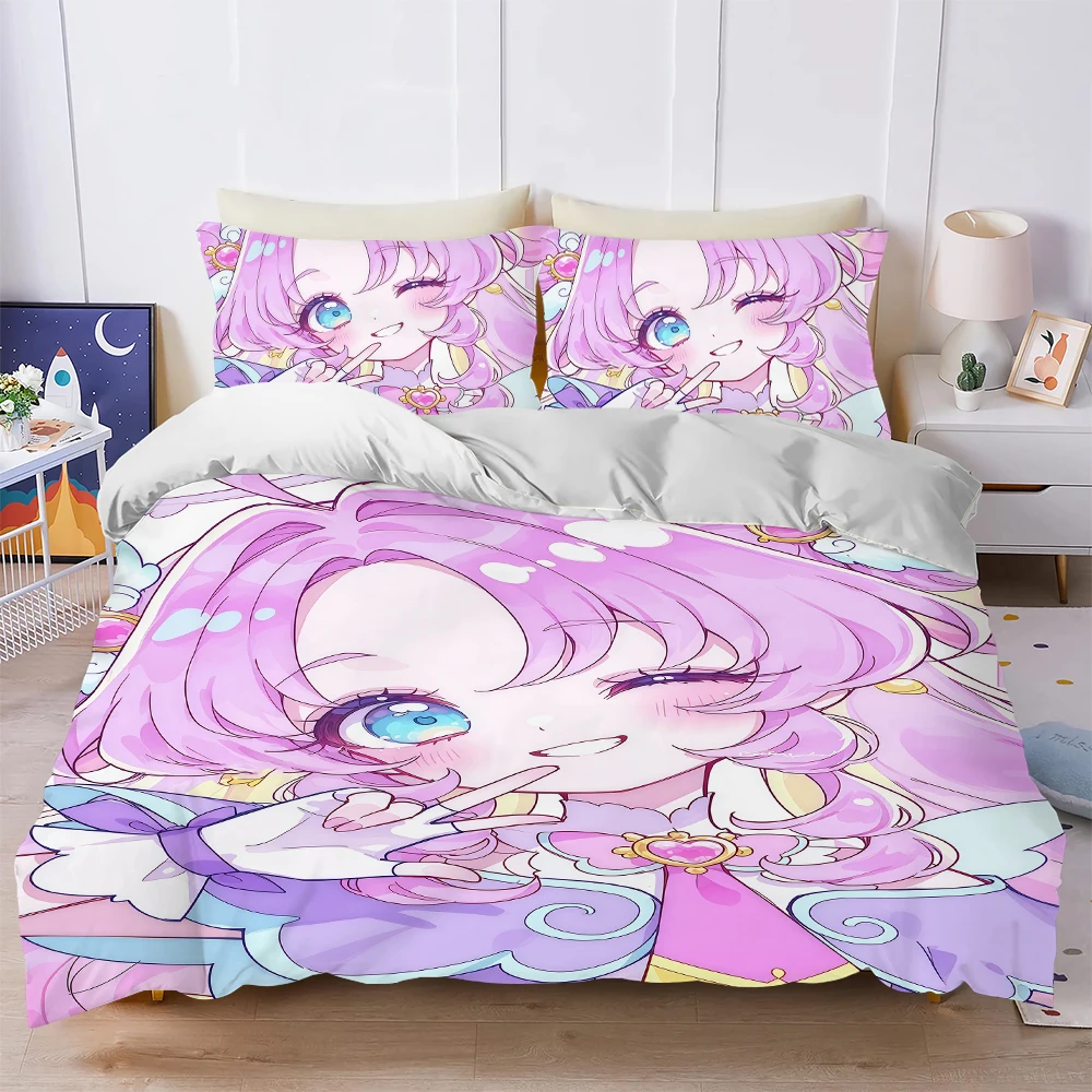 Star D-Detective P-Precure Duvet Cover Set Home Style Bedding Soft Laundry Cotton Bed 3 Piece Set Student Dormitory Gift