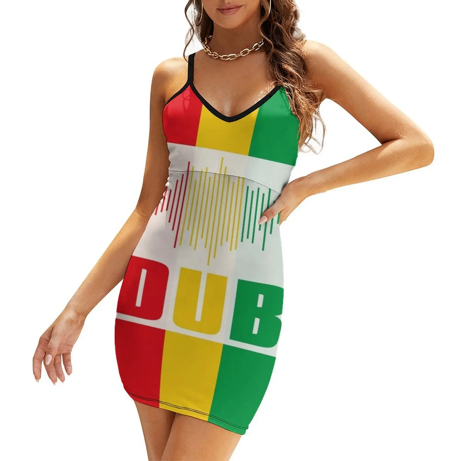 

DUB Reggae Vibe Waves Sling Dress summer clothes for women summer dresses for women 2025 elegant evening dresses for women 2025