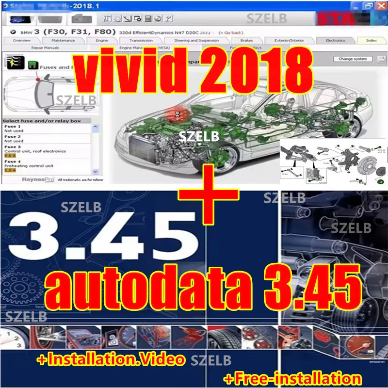 

Latest vivid2018+Autodata3.45+ Automotive Maintenance Software+Wiring Diagram+Installation Video+Free Installation