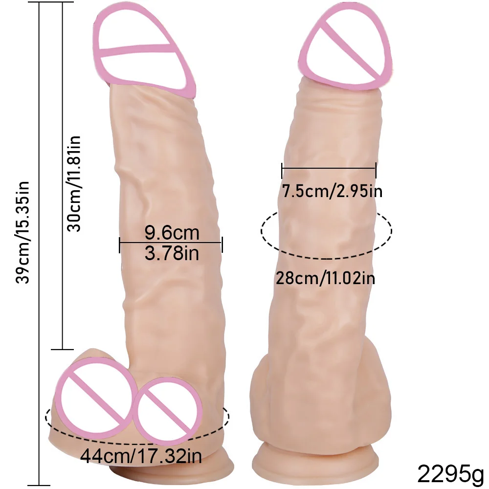 GaGu 39*9.6cm Giant Huge Dildo Super Big Dick With Suction Cup Anal Butt Plug Large Dong Realistic Long Penis Sex Toys For Women