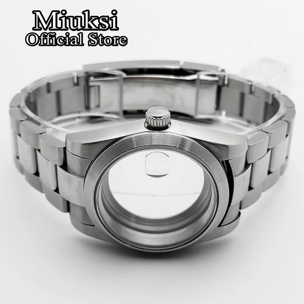 Miuksi 36mm/39mm brushed case sapphire glass fit NH35 NH36 ETA2824 2836 Miyota 8205 8215 821A PT5000 DG2813 3804 movement - view 4