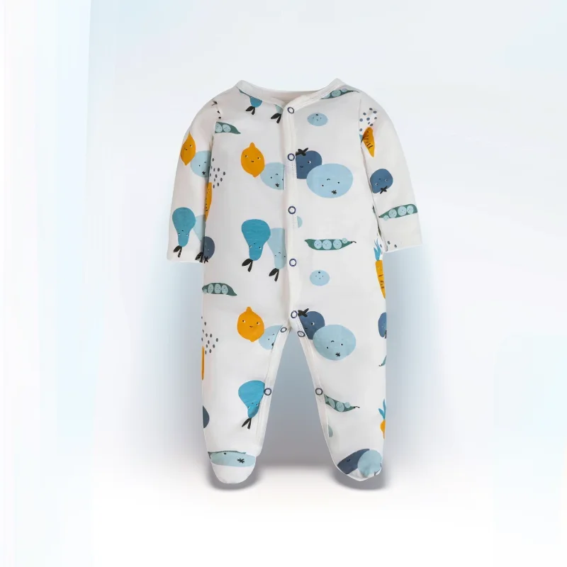 

Cozy Long Sleeve Footed Onesie for Newborns, Infant's Clothing, Soft Baby Clothes Romper.