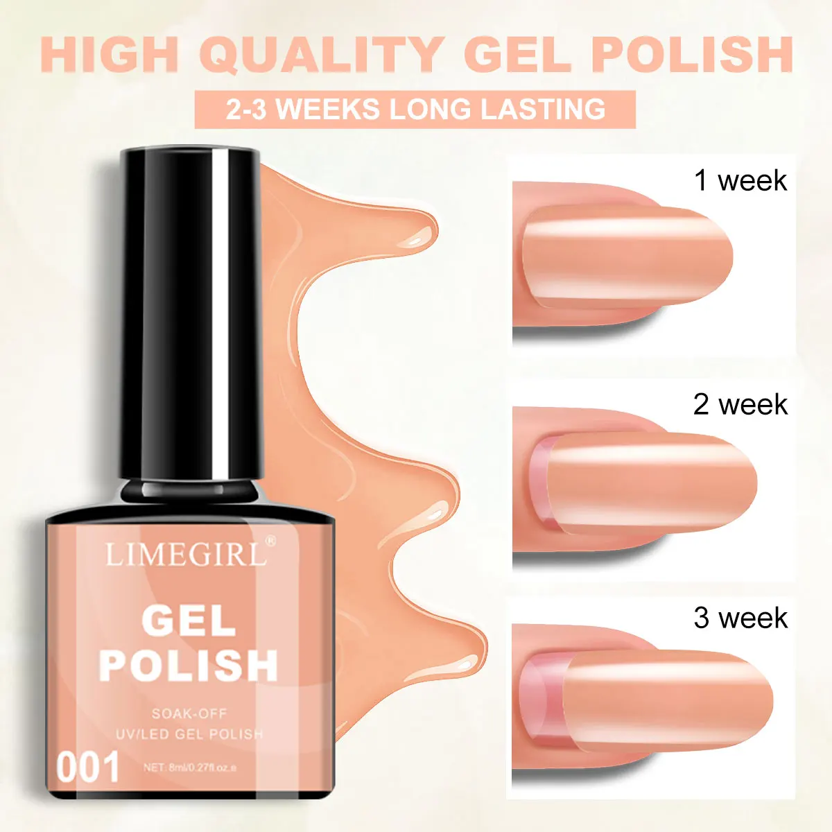 LIMEGIRL 22 Kolory Zestaw Lakierów Żelowych do Paznokci z Pudełkiem Półtrwały UV LED Żel Soak Off Zestaw do Manicure Lakier do Paznokci