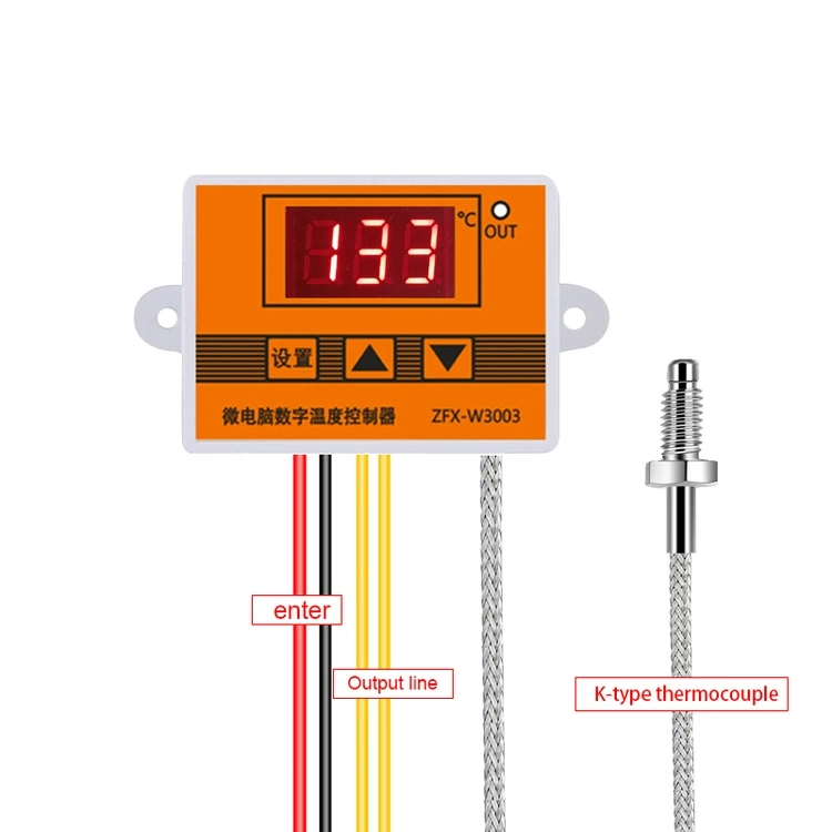 Factory Cheap Price Output Capacity 10A Thermostat ZFX-W3003 Controller Digital Display Temperature Sensor