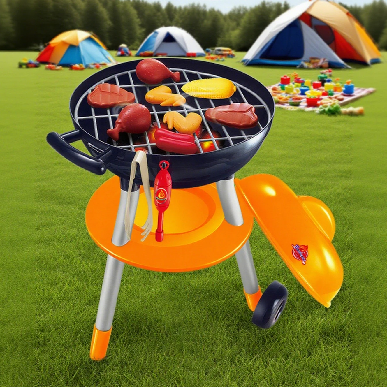 Simulation BBQ cuisine Barbecue jouets pour filles Barbecue électrique four semblant jouer nourriture jouet ensemble jouer rôle Montessori maison jouer