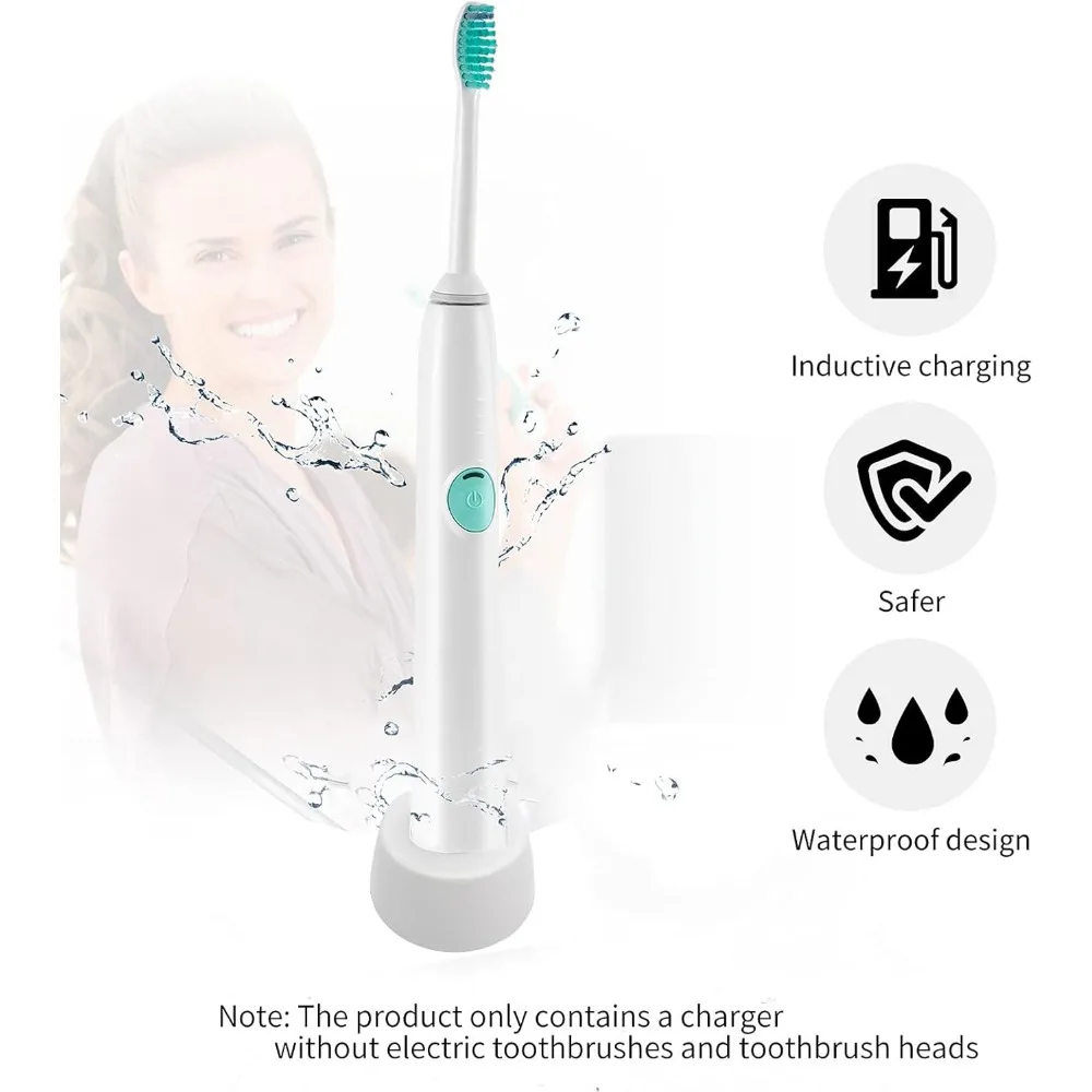 Electric Toothbrush Charger BaseforPhilipsSonicare HX6100,HX3000,HX6000,HX8000,IP67 Waterproof,3.6ft Cable,Replacement Charger