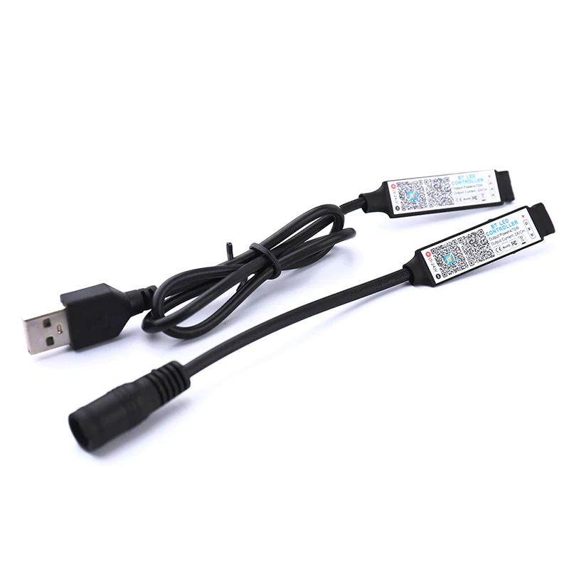 Mini RGB Bluetooth-compatibile Controller musica LED Light Strip Controller per RGB Tape Lights Smart APP Control DC 5V