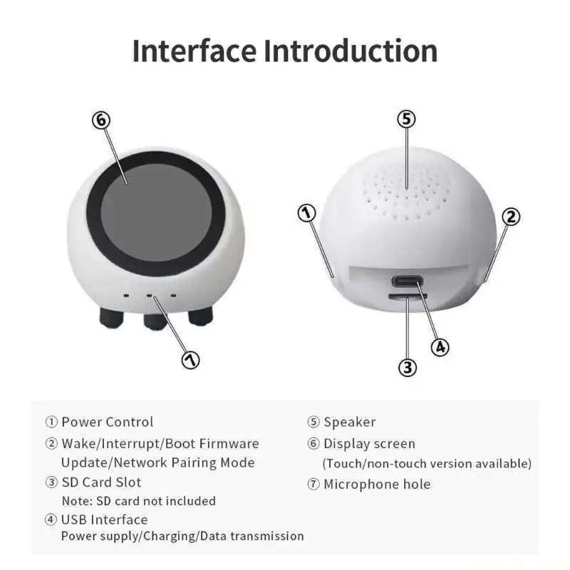 M5TD Chatbot Speaker Advanced Speech Recognition-compatible WIFI ABS Housing